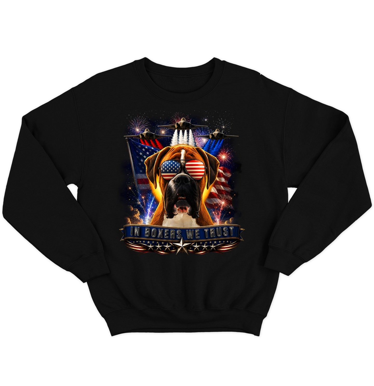 In Boxers We Trust - Crewneck Sweatshirt