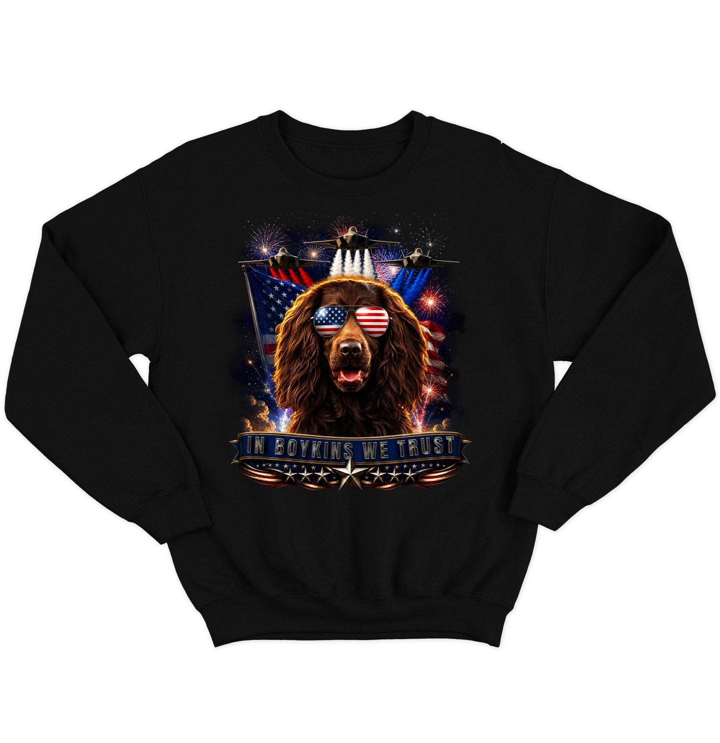 In Boykin Spaniels We Trust - Crewneck Sweatshirt