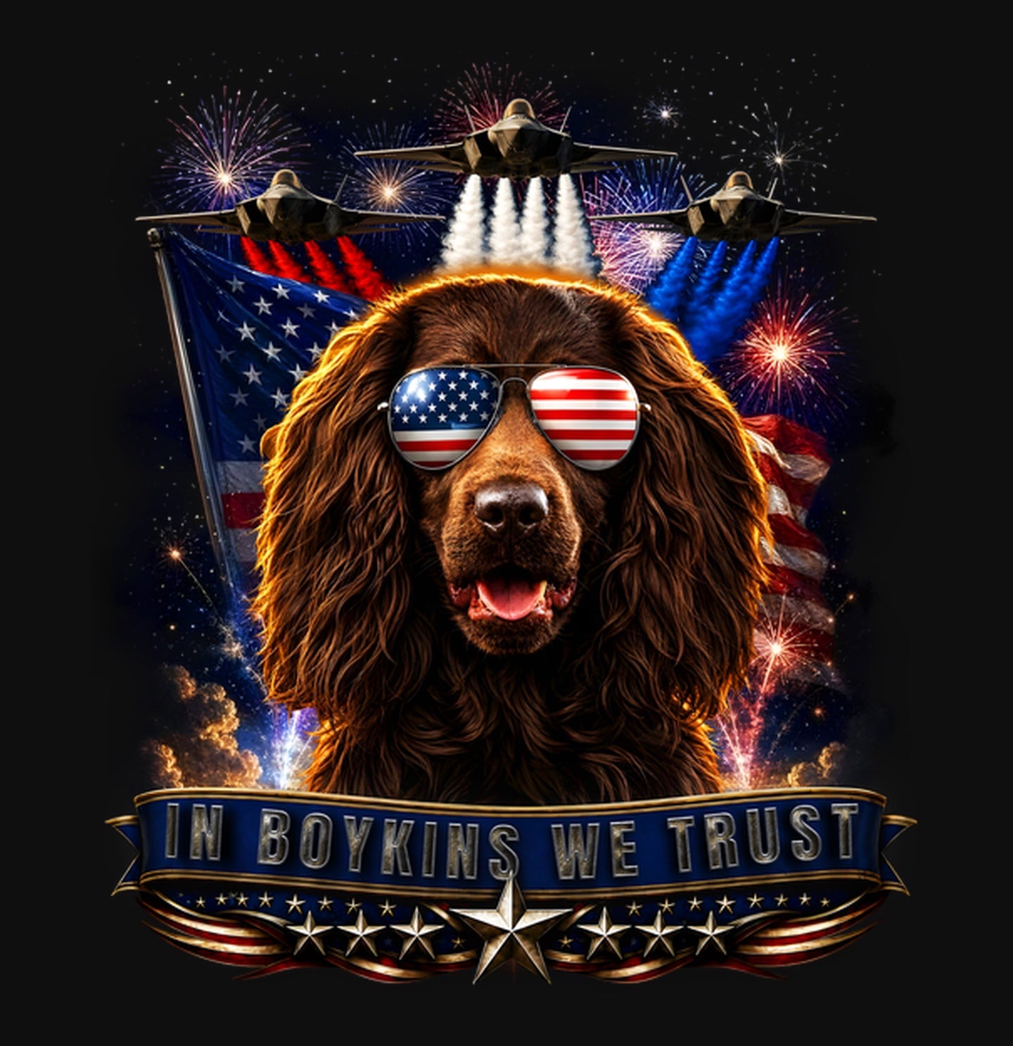 In Boykin Spaniels We Trust - Crewneck Sweatshirt
