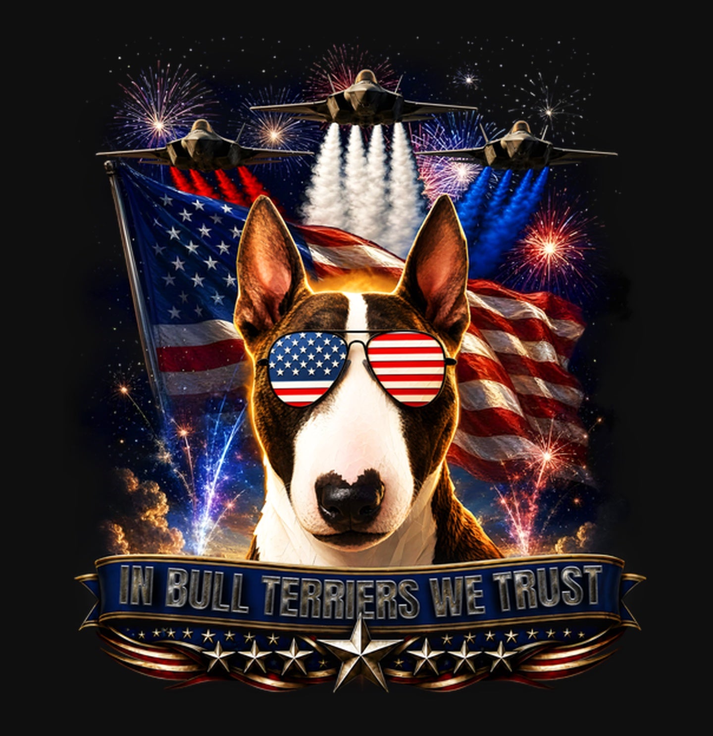 In Bull Terriers We Trust - Crewneck Sweatshirt
