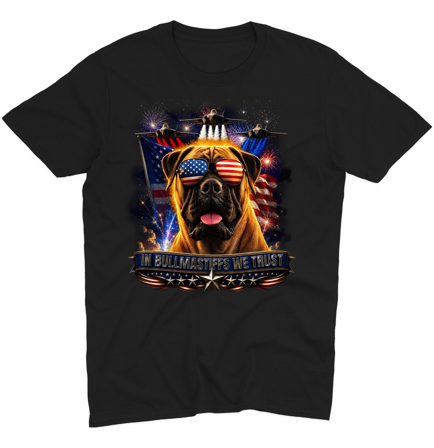 In Bullmastiffs We Trust - Adult Unisex T-Shirt