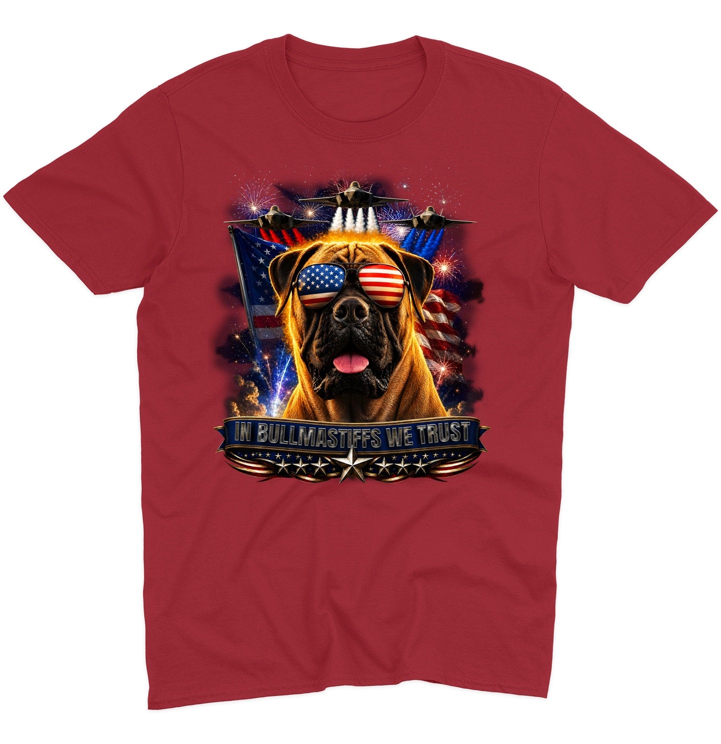 In Bullmastiffs We Trust - Adult Unisex T-Shirt