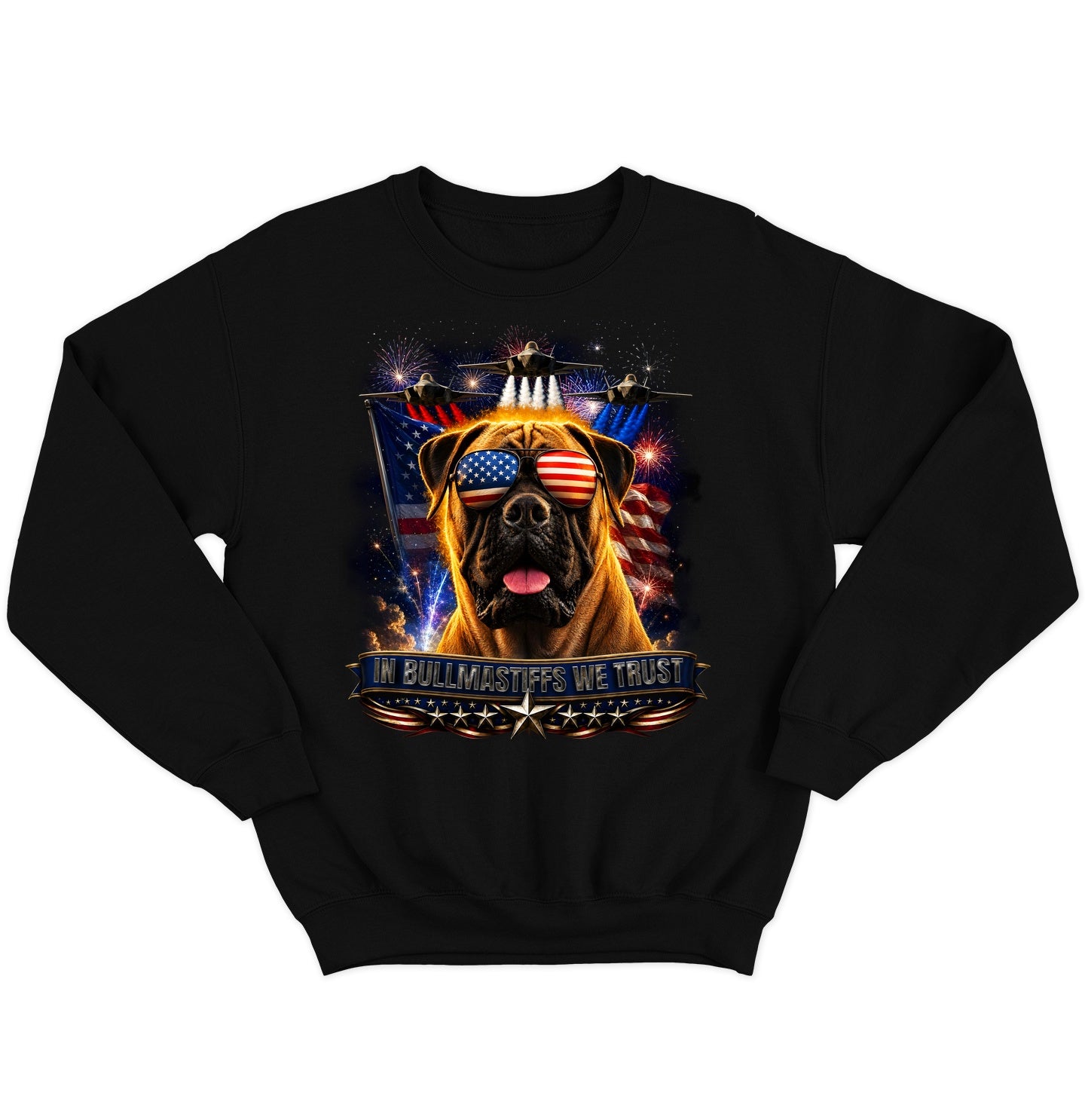In Bullmastiffs We Trust - Crewneck Sweatshirt