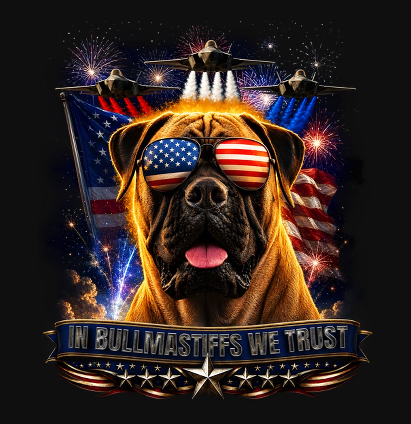 In Bullmastiffs We Trust - Crewneck Sweatshirt