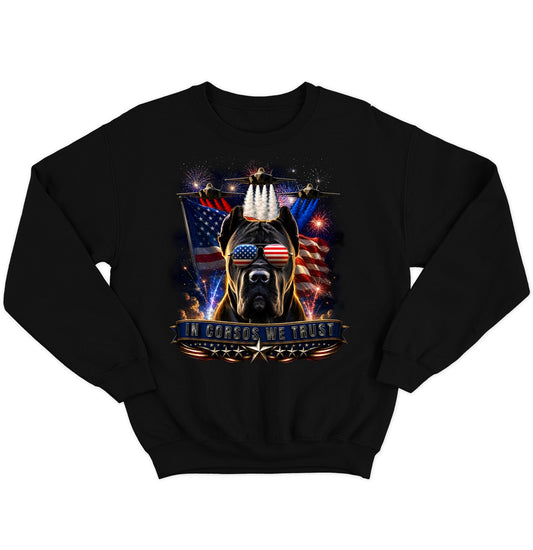In Cane Corsi We Trust - Crewneck Sweatshirt