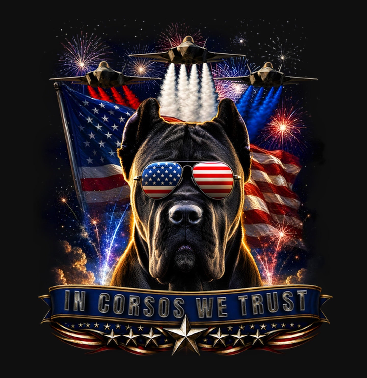 In Cane Corsi We Trust - Crewneck Sweatshirt