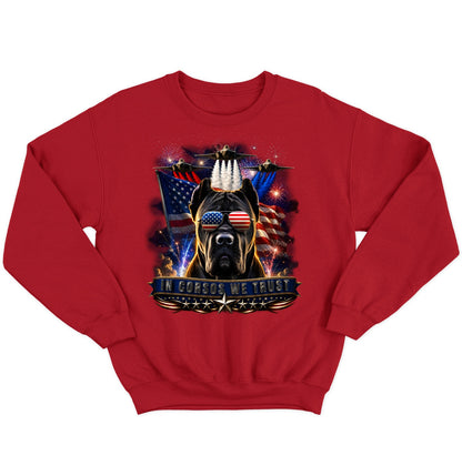 In Cane Corsi We Trust - Crewneck Sweatshirt