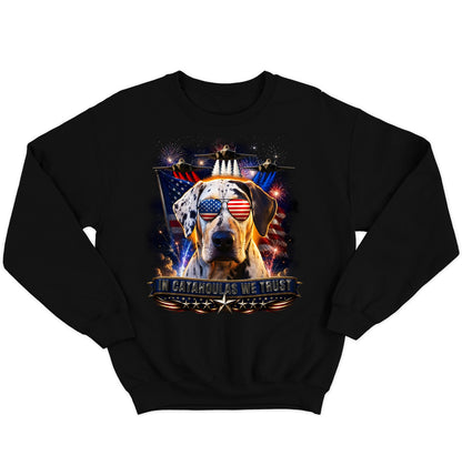 In Catahoula Leopard Dogs We Trust - Crewneck Sweatshirt