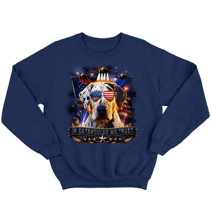 In Catahoula Leopard Dogs We Trust - Crewneck Sweatshirt