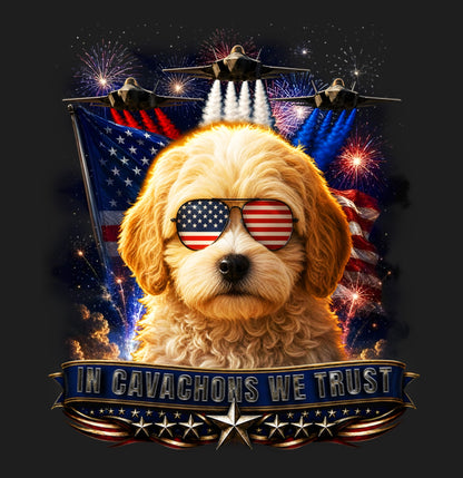 In Cavachons We Trust - Women's V-Neck T-Shirt