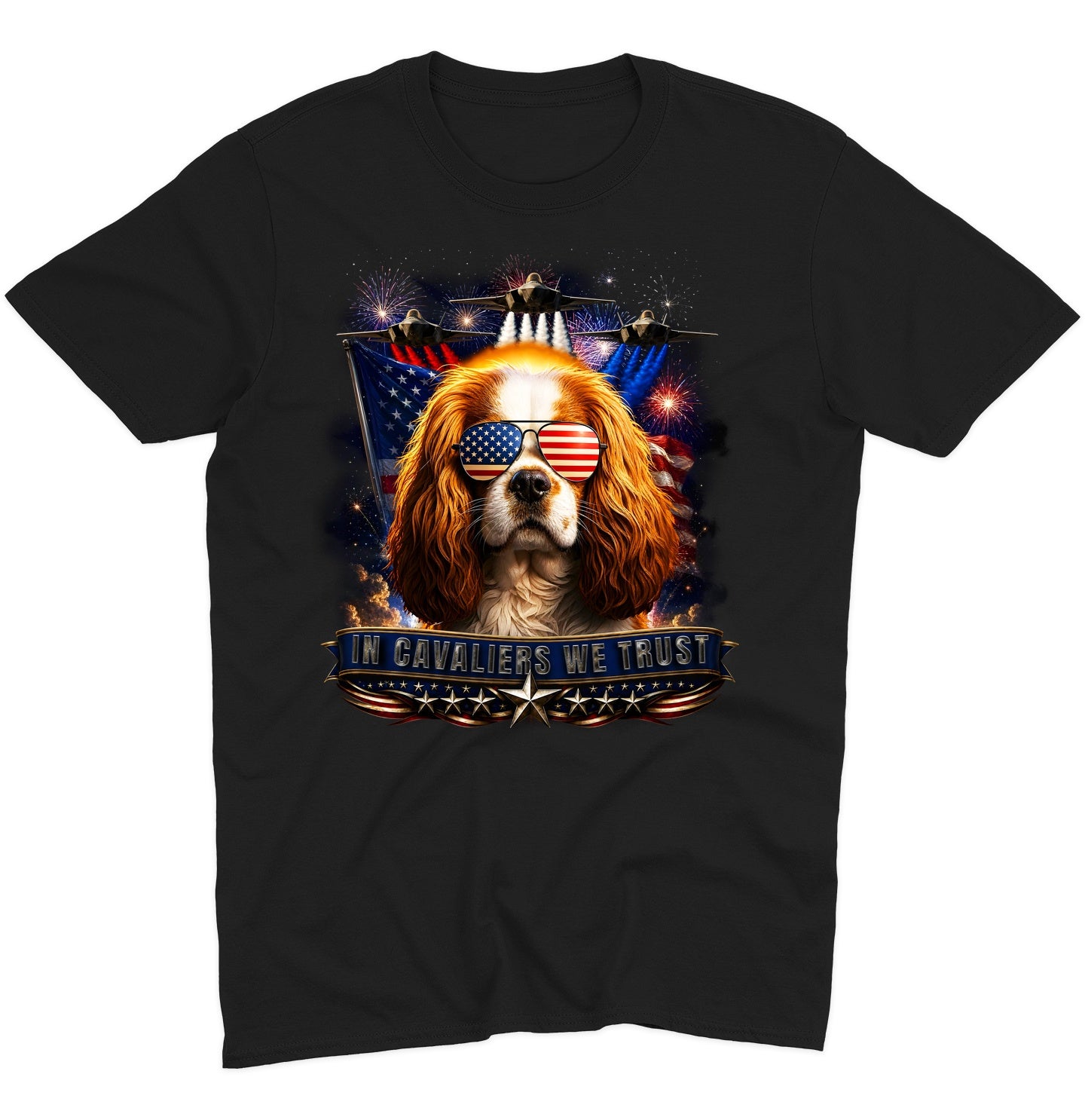 In Cavalier King Charles Spaniels We Trust - Adult Unisex T-Shirt