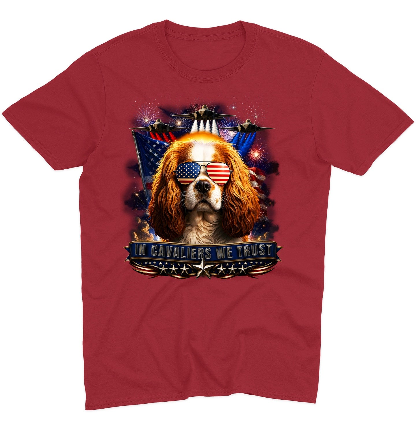 In Cavalier King Charles Spaniels We Trust - Adult Unisex T-Shirt