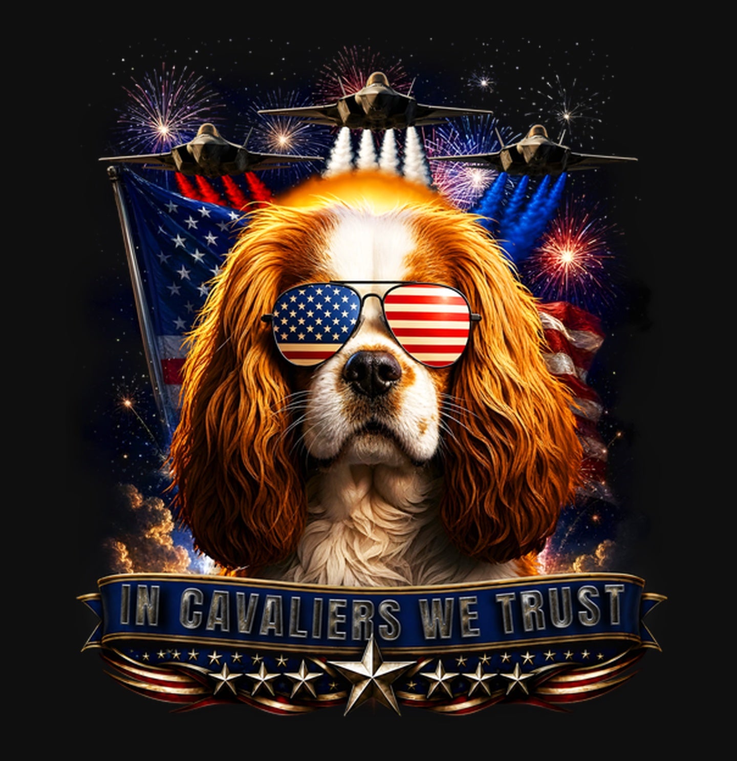 In Cavalier King Charles Spaniels We Trust - Crewneck Sweatshirt