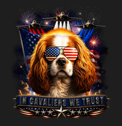 In Cavalier King Charles Spaniels We Trust - Women's V-Neck T-Shirt