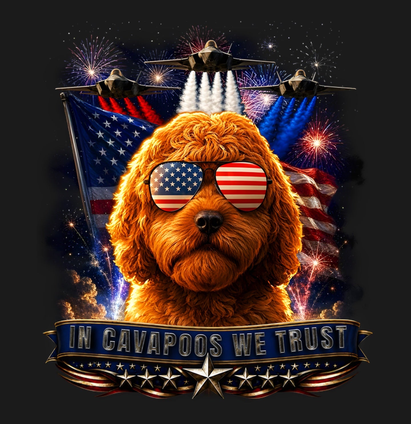 In Cavapoos We Trust - Adult Unisex T-Shirt