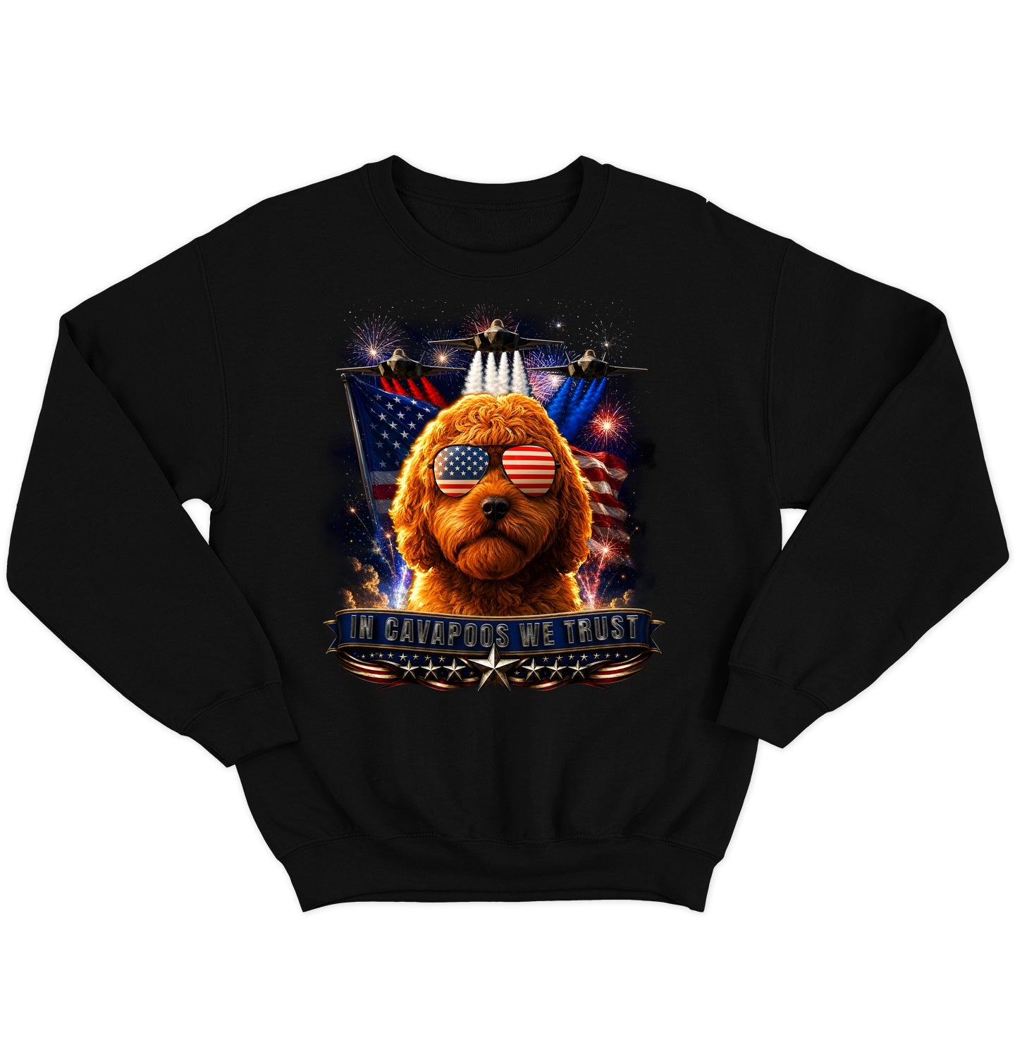 In Cavapoos We Trust - Crewneck Sweatshirt