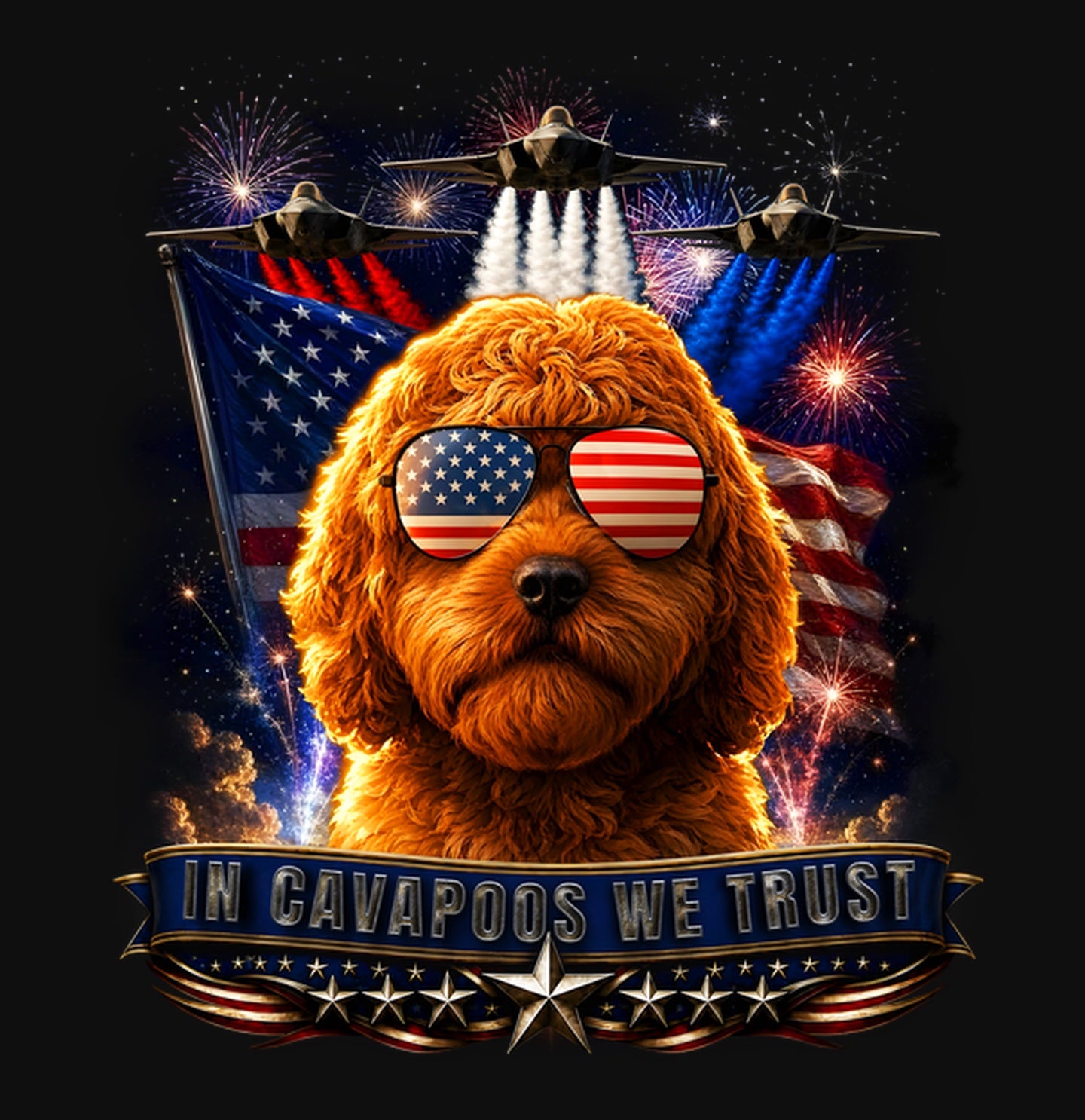 In Cavapoos We Trust - Crewneck Sweatshirt