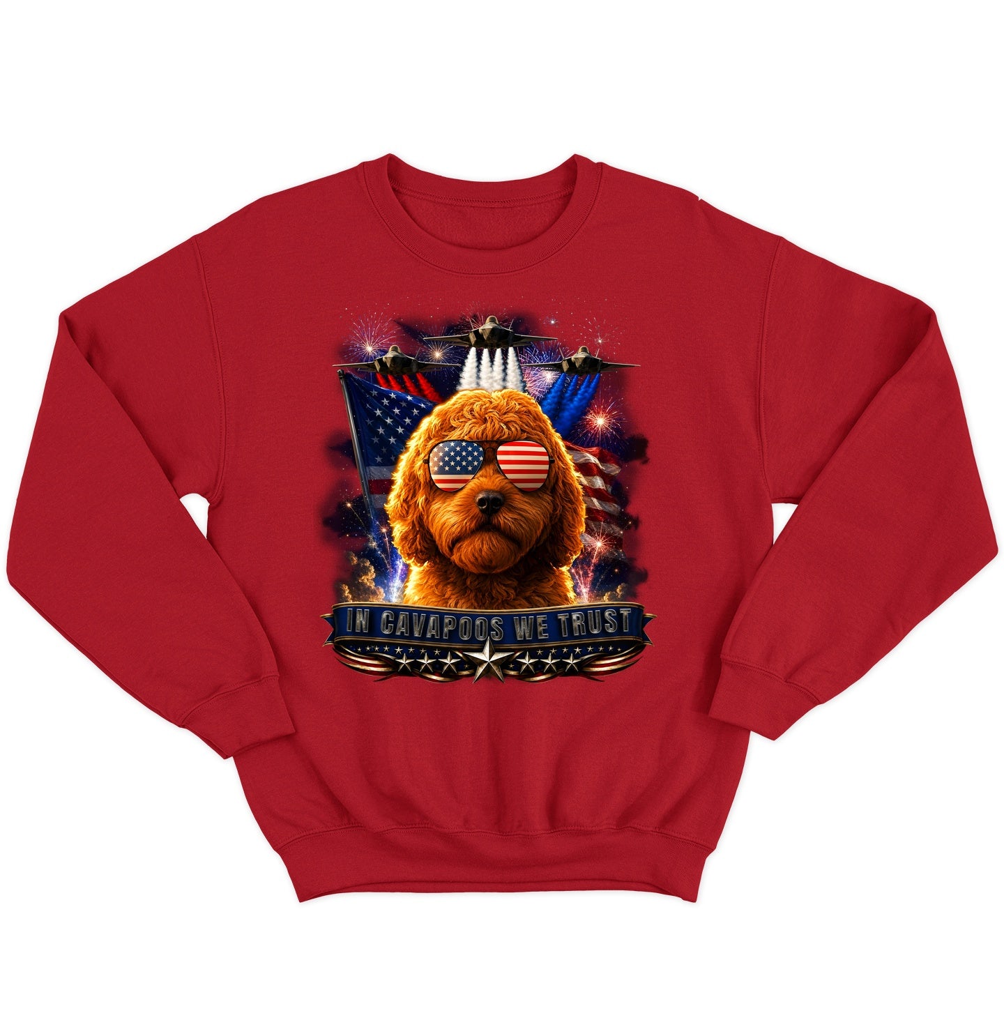 In Cavapoos We Trust - Crewneck Sweatshirt