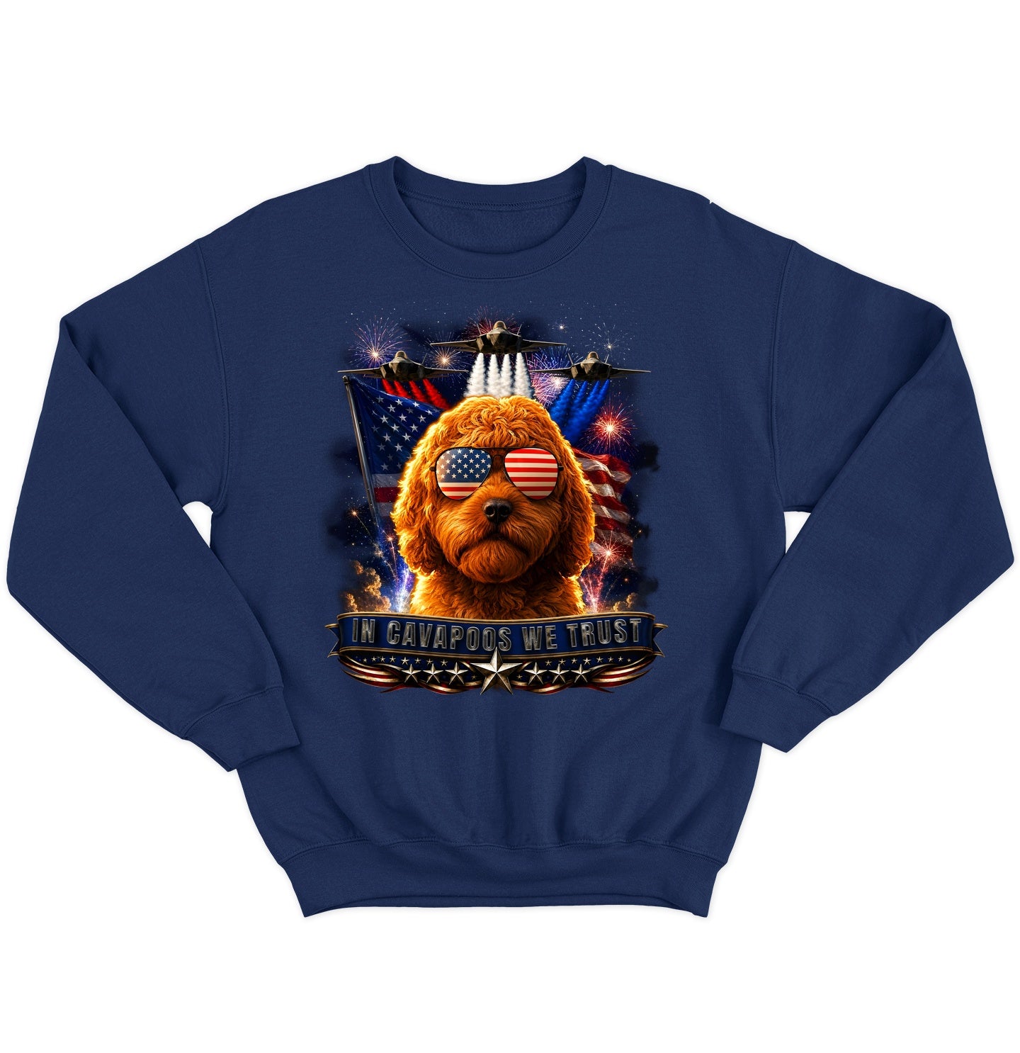 In Cavapoos We Trust - Crewneck Sweatshirt