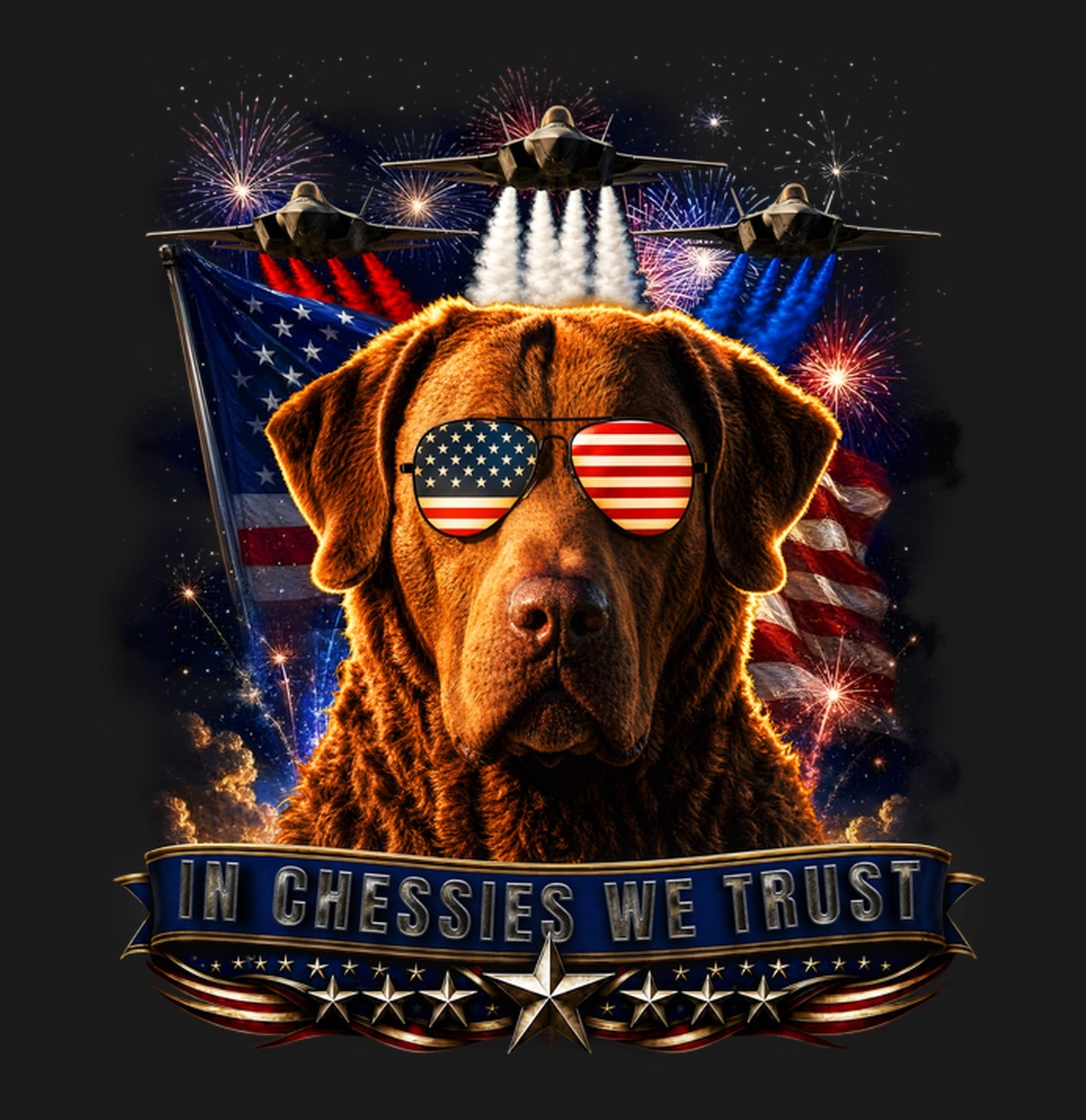 In Chesapeake Bay Retrievers We Trust - Adult Unisex T-Shirt
