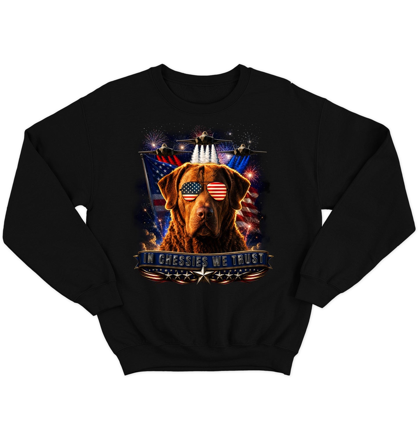 In Chesapeake Bay Retrievers We Trust - Crewneck Sweatshirt