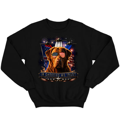 In Chesapeake Bay Retrievers We Trust - Crewneck Sweatshirt