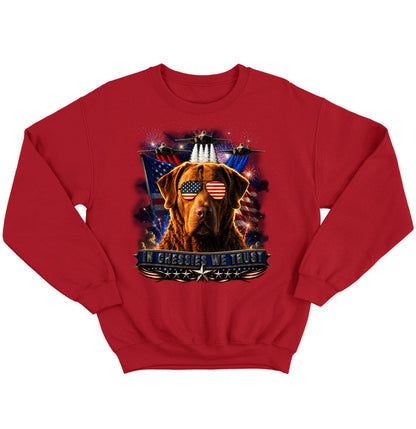 In Chesapeake Bay Retrievers We Trust - Crewneck Sweatshirt