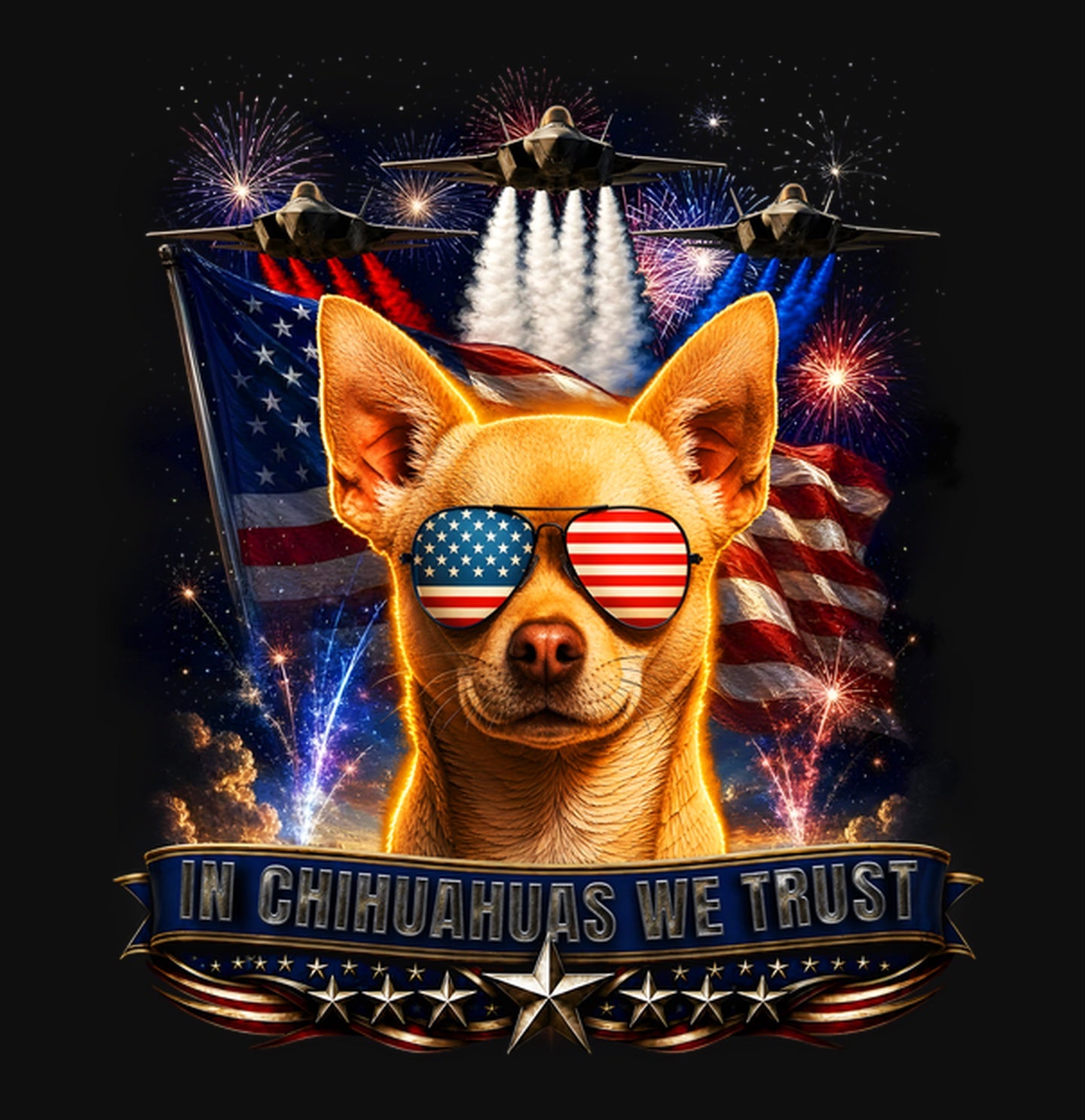 In Chihuahuas We Trust - Crewneck Sweatshirt