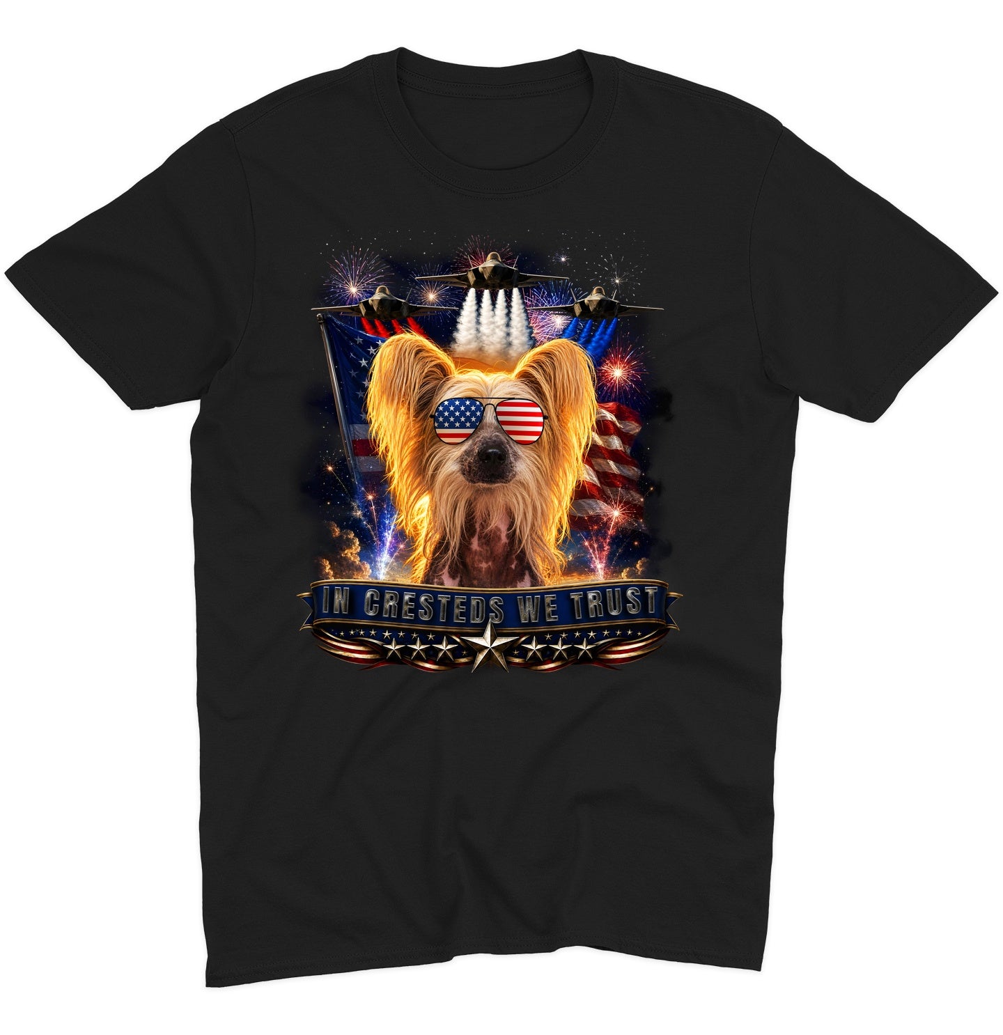 In Chinese Cresteds We Trust - Adult Unisex T-Shirt