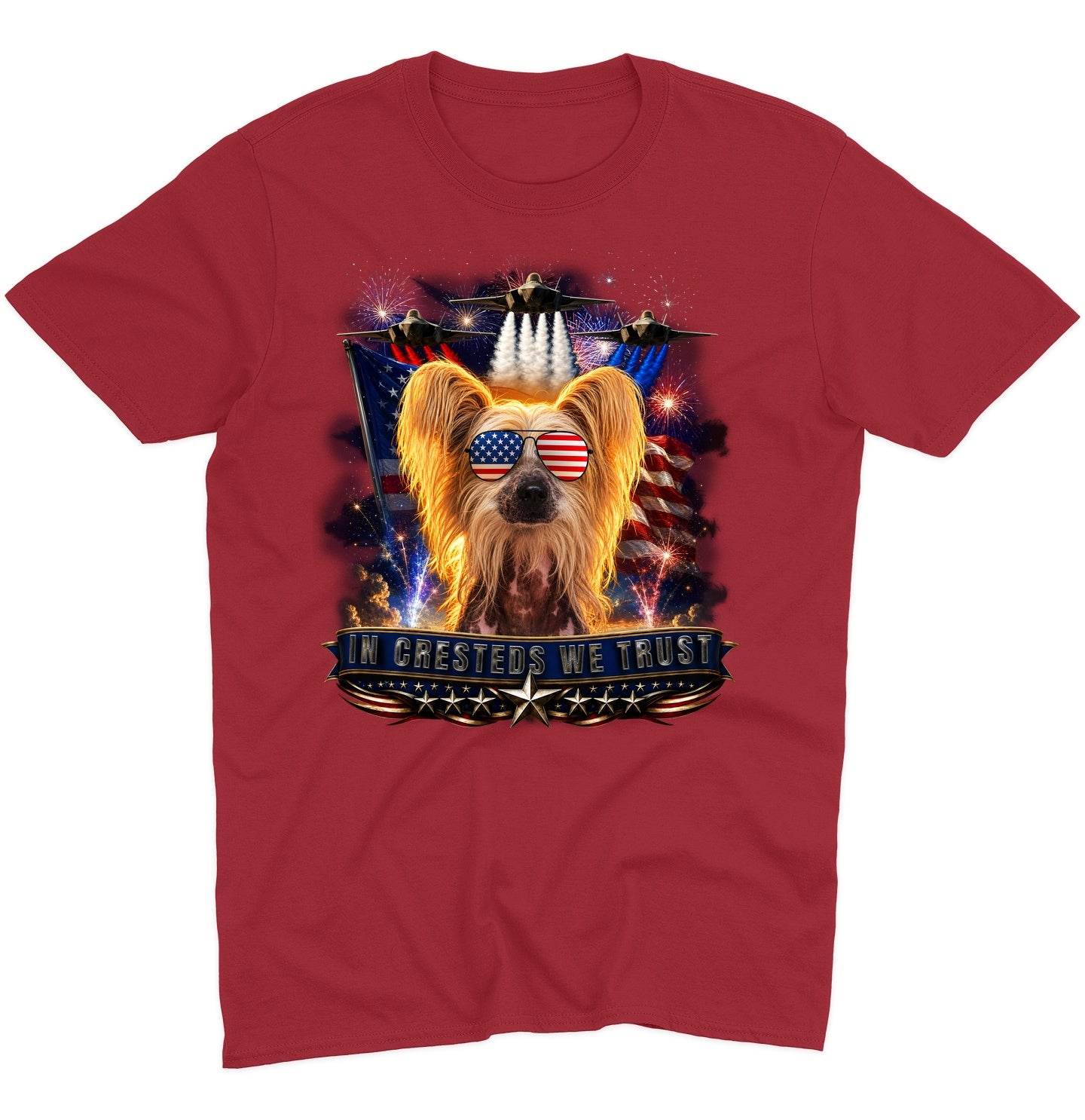 In Chinese Cresteds We Trust - Adult Unisex T-Shirt
