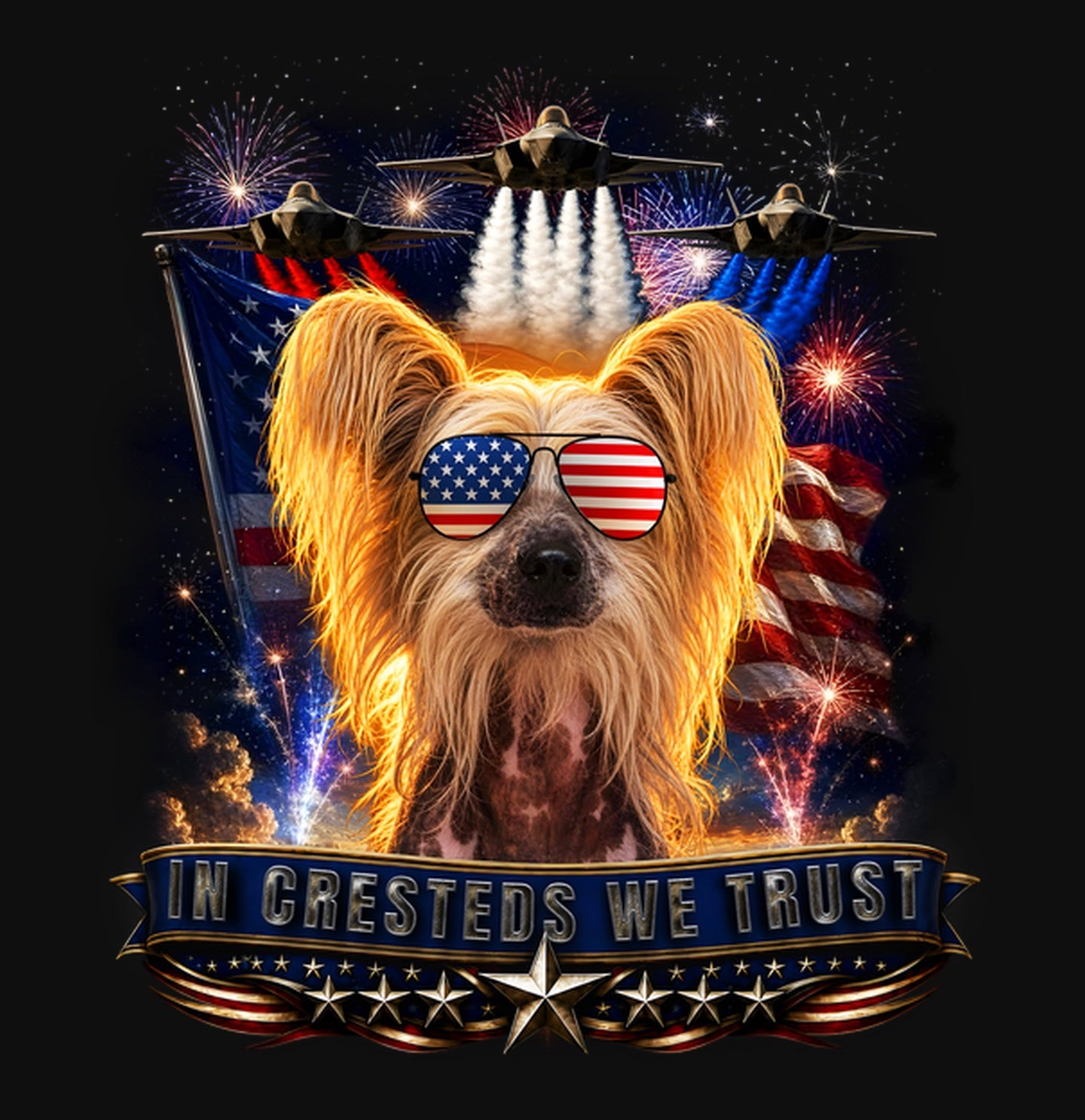 In Chinese Cresteds We Trust - Crewneck Sweatshirt