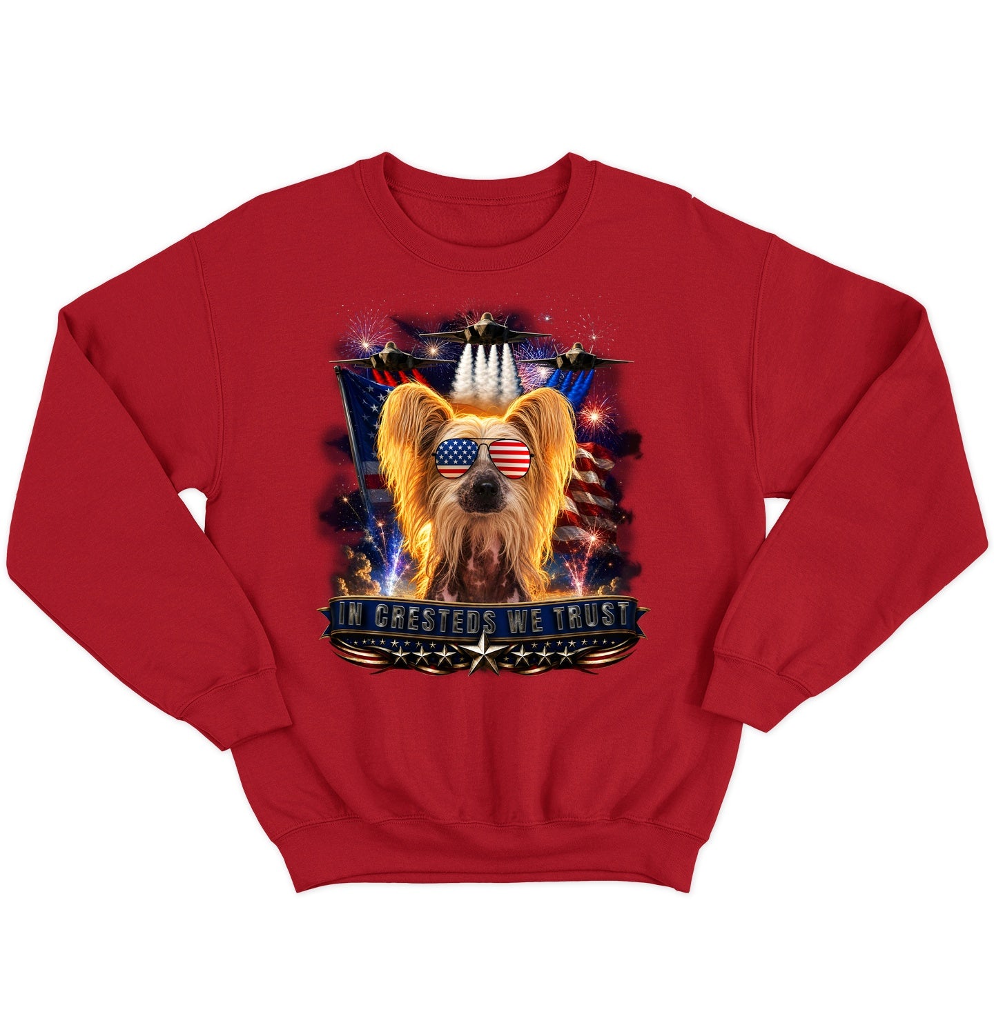 In Chinese Cresteds We Trust - Crewneck Sweatshirt