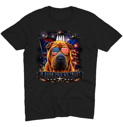 In Chinese Shar-Pei We Trust - Adult Unisex T-Shirt