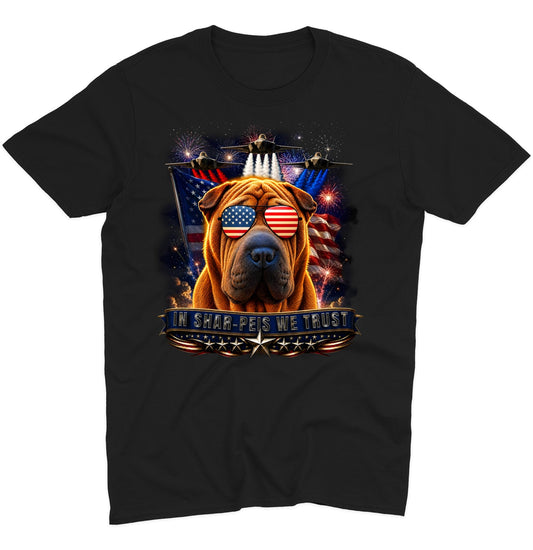 In Chinese Shar-Pei We Trust - Adult Unisex T-Shirt