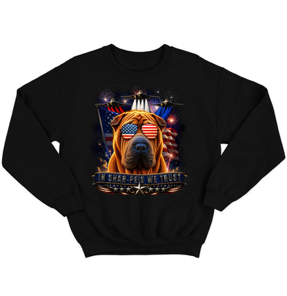 In Chinese Shar-Pei We Trust - Crewneck Sweatshirt