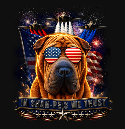 In Chinese Shar-Pei We Trust - Crewneck Sweatshirt