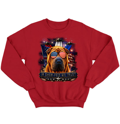 In Chinese Shar-Pei We Trust - Crewneck Sweatshirt