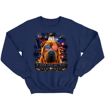 In Chinese Shar-Pei We Trust - Crewneck Sweatshirt