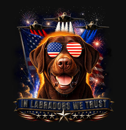 In Chocolate Labrador Retrievers We Trust - Crewneck Sweatshirt