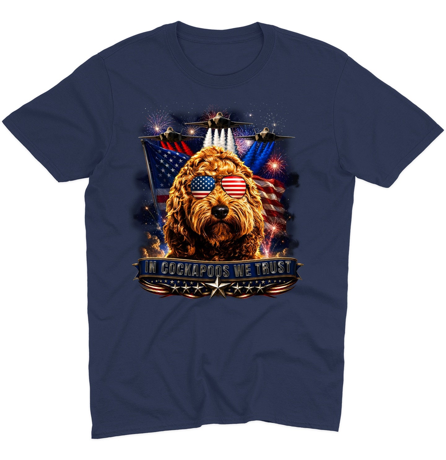 In Cockapoos We Trust - Adult Unisex T-Shirt