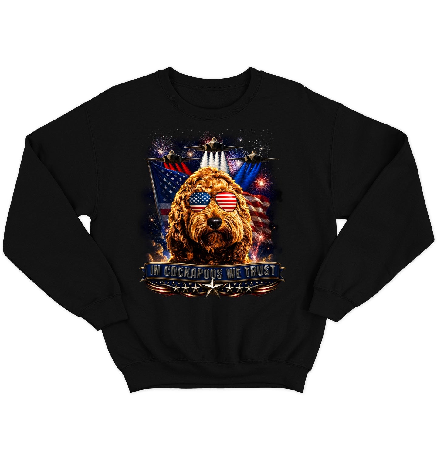 In Cockapoos We Trust - Crewneck Sweatshirt
