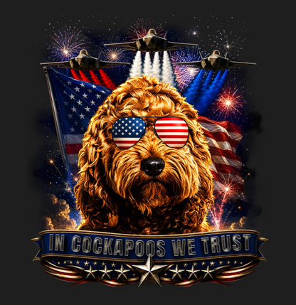 In Cockapoos We Trust - Women's V-Neck T-Shirt