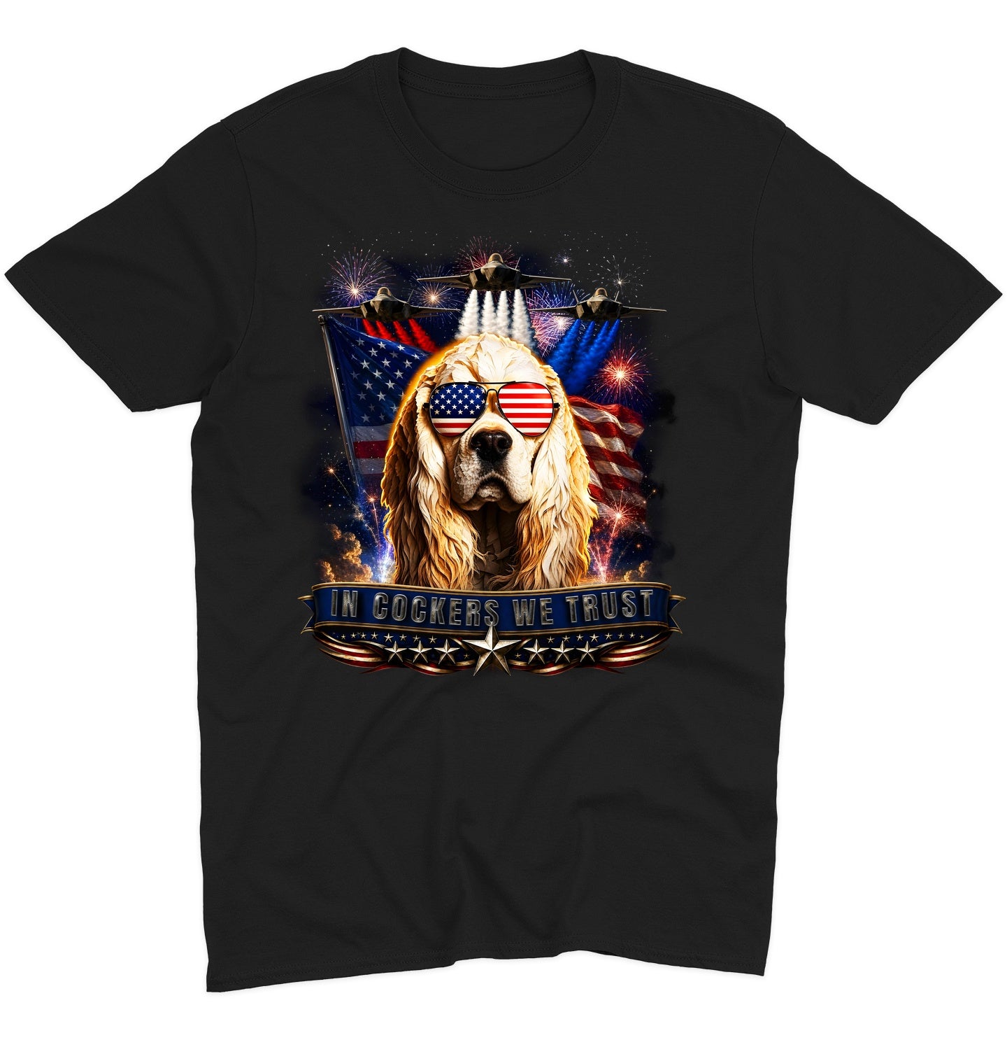 In Cocker Spaniels We Trust - Adult Unisex T-Shirt