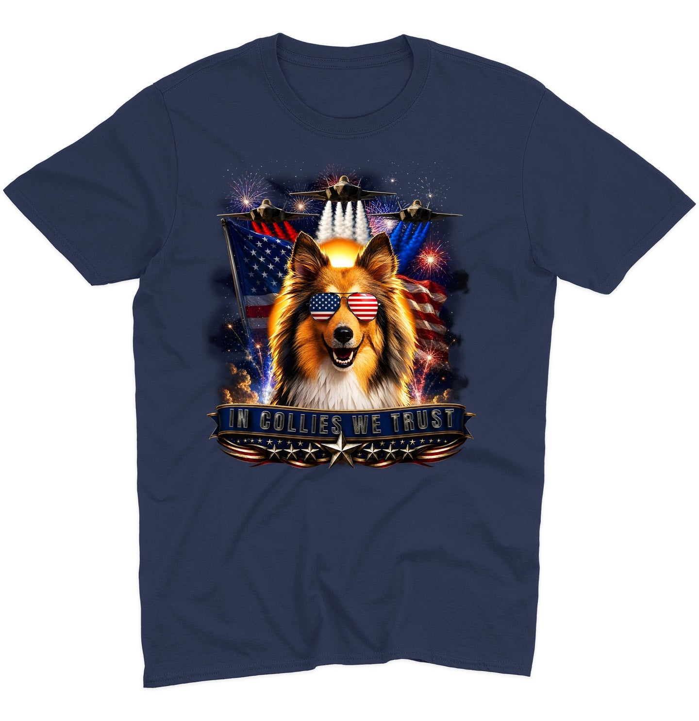In Collies We Trust - Adult Unisex T-Shirt