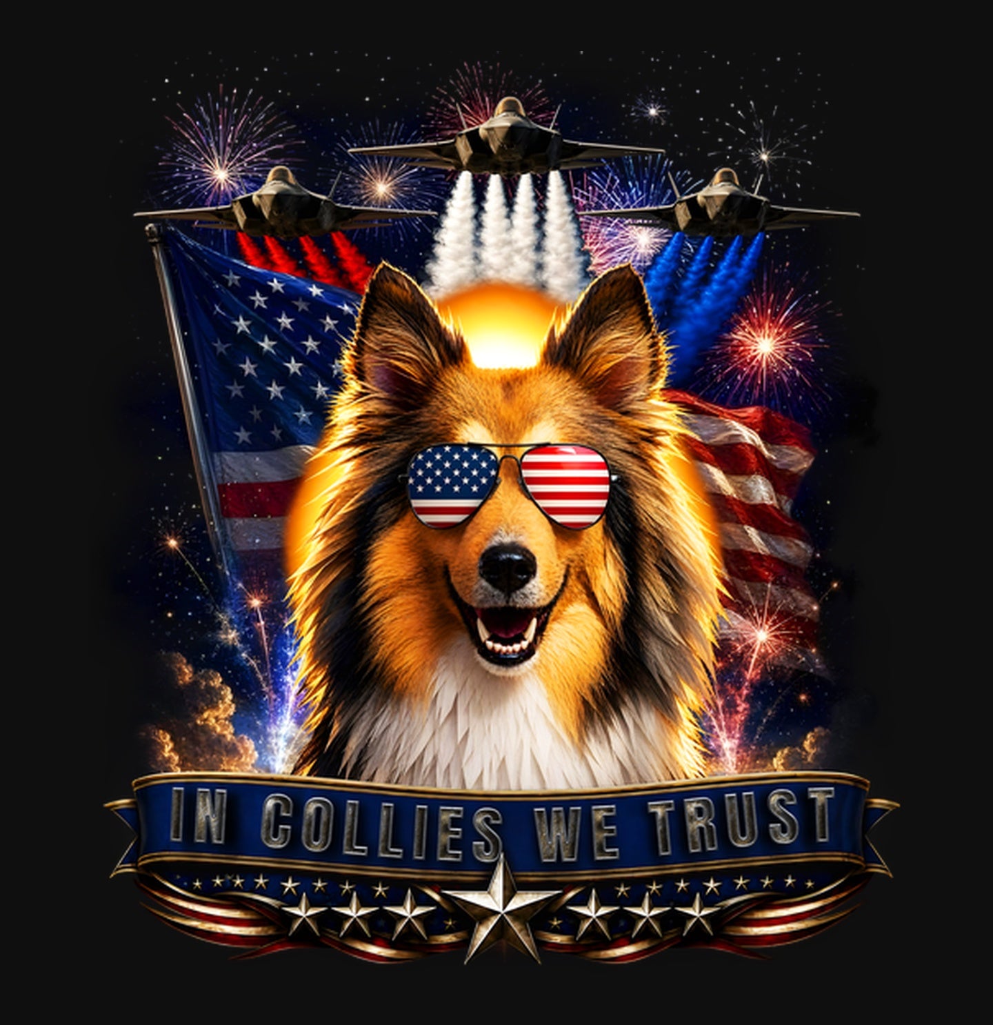 In Collies We Trust - Crewneck Sweatshirt