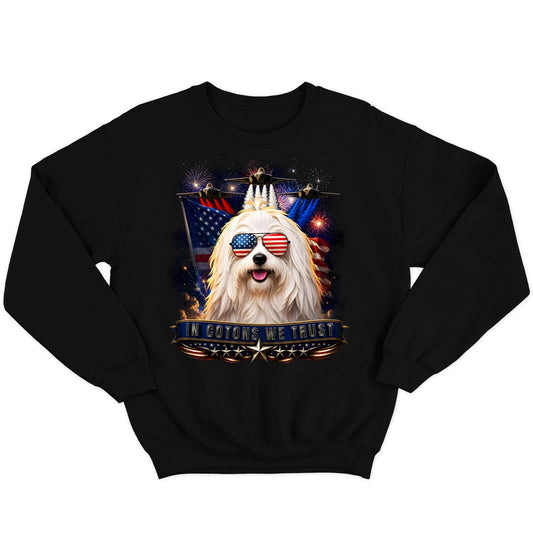 In Cotons de Tulear We Trust - Crewneck Sweatshirt