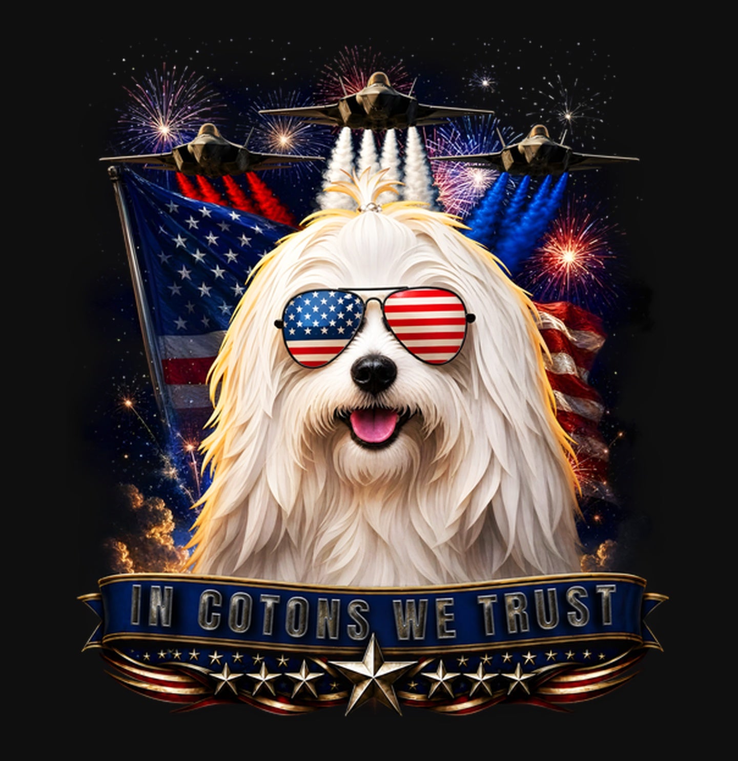 In Cotons de Tulear We Trust - Crewneck Sweatshirt