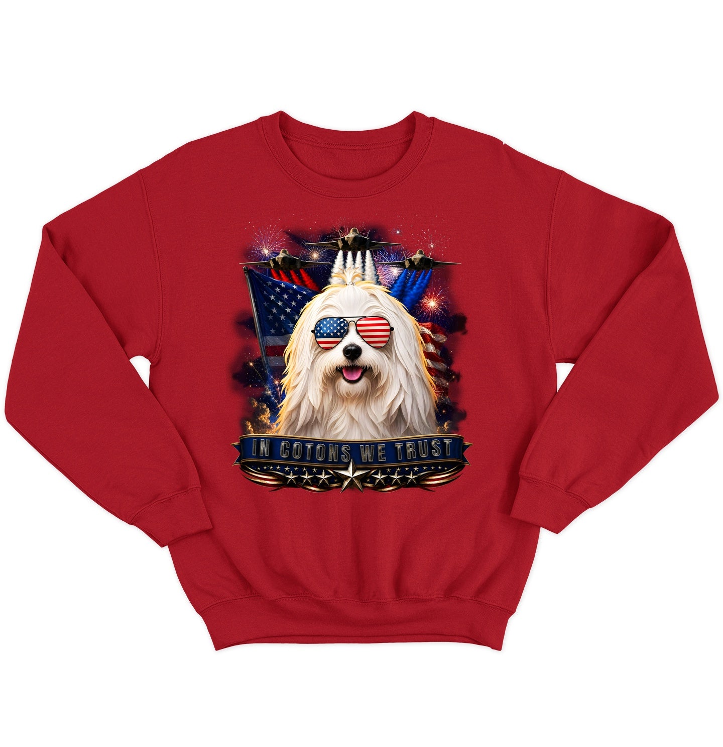 In Cotons de Tulear We Trust - Crewneck Sweatshirt