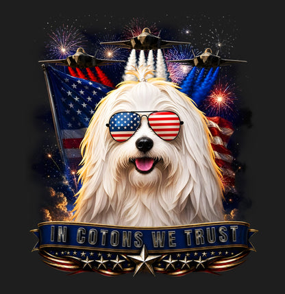 In Cotons de Tulear We Trust - Women's V-Neck T-Shirt