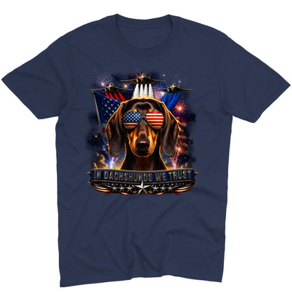 In Dachshunds We Trust - Adult Unisex T-Shirt